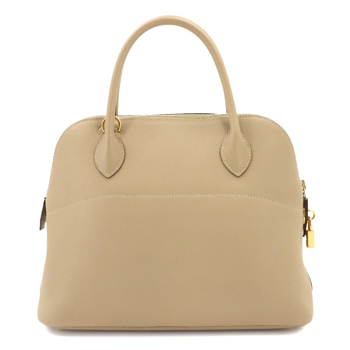 Hermes Bolide 31 2-Way Bag Taurillon Clemence Trench Gold — view 3