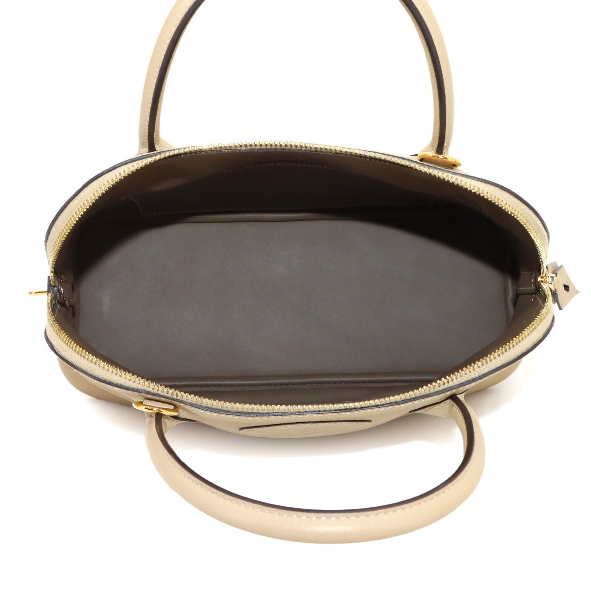 Hermes Bolide 31 2-Way Bag Taurillon Clemence Trench Gold — view 7