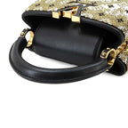 Louis Vuitton Capucines Mini 2-Way Bag Taurillon Leather Beads Black — view 5