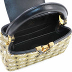 Louis Vuitton Capucines Mini 2-Way Bag Taurillon Leather Beads Black — view 6