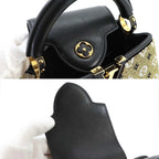 Louis Vuitton Capucines Mini 2-Way Bag Taurillon Leather Beads Black — view 8