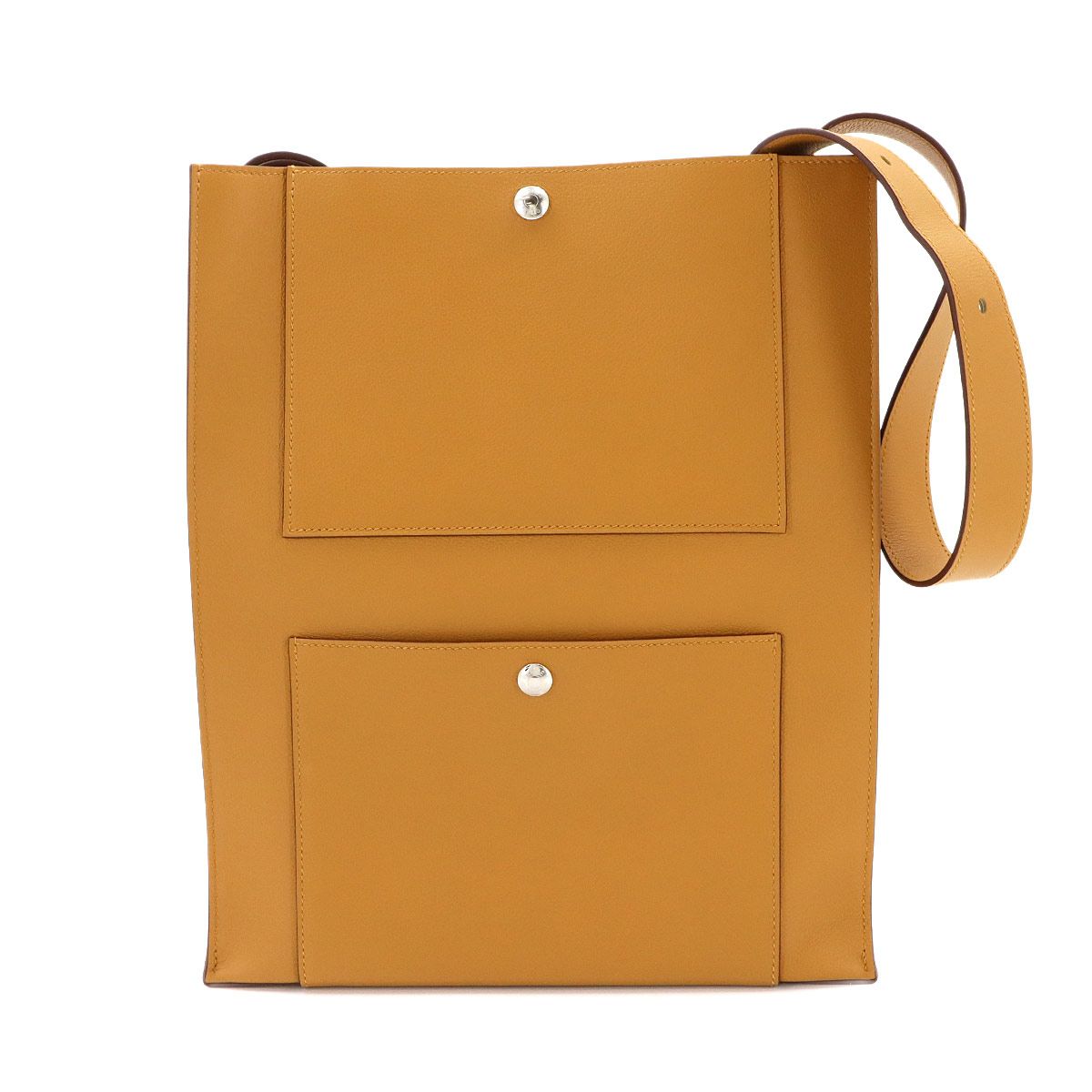 Hermes Cab'h Tote Bag Evercolor Ca Glitter Brown — view 3