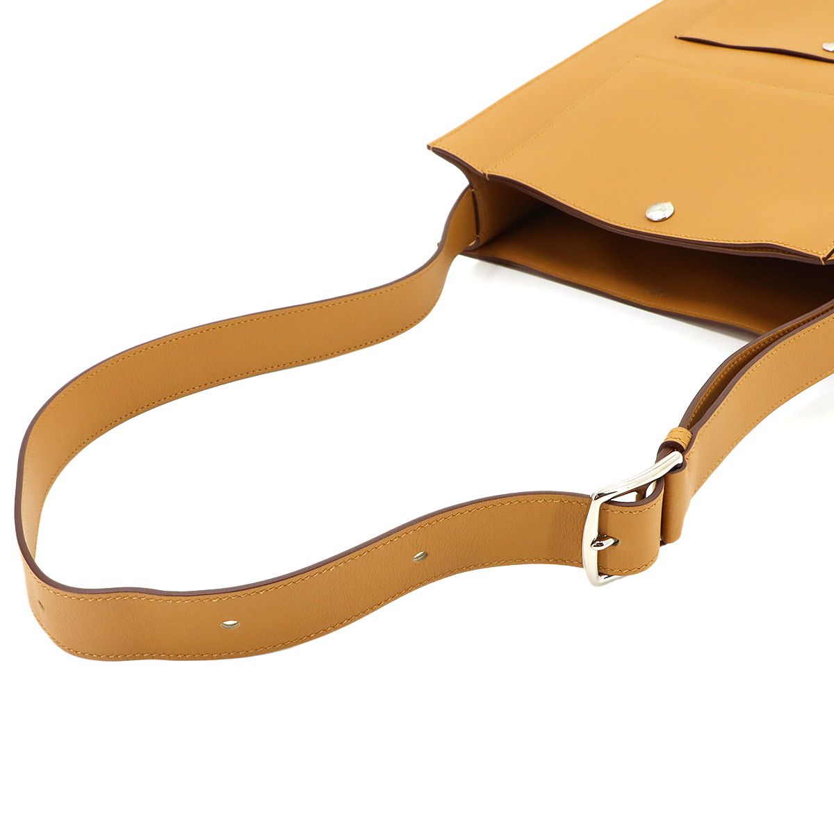 Hermes Cab'h Tote Bag Evercolor Ca Glitter Brown — view 6