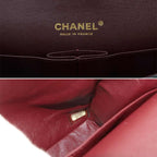 Chanel Quilted 25 Chain Shoulder Bag Lambskin Black Gold CC Logo — view 8