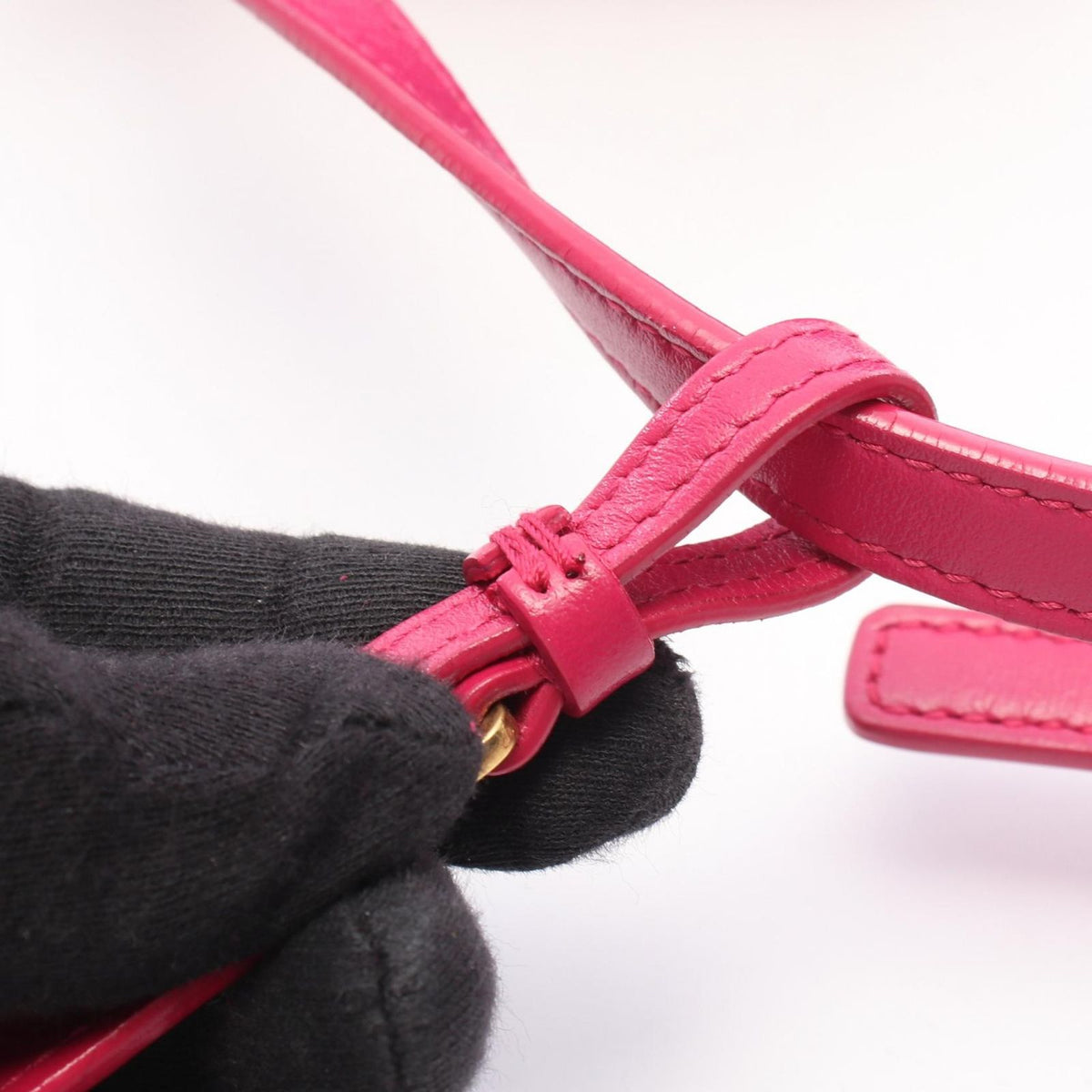 Saint Laurent Paris Shoulder Bag Lou Pink Leather — view 6