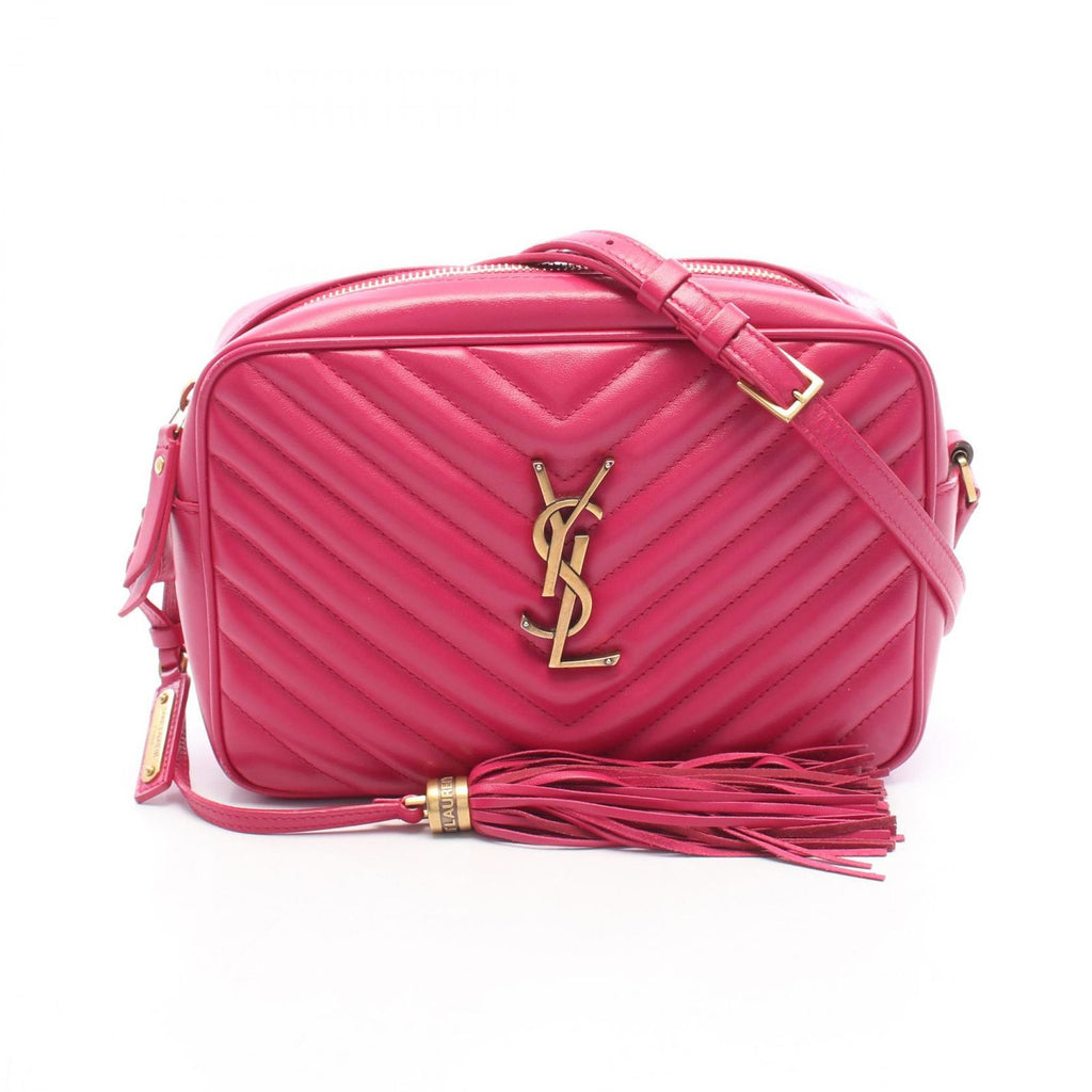 Saint Laurent Paris Shoulder Bag Lou Pink Leather