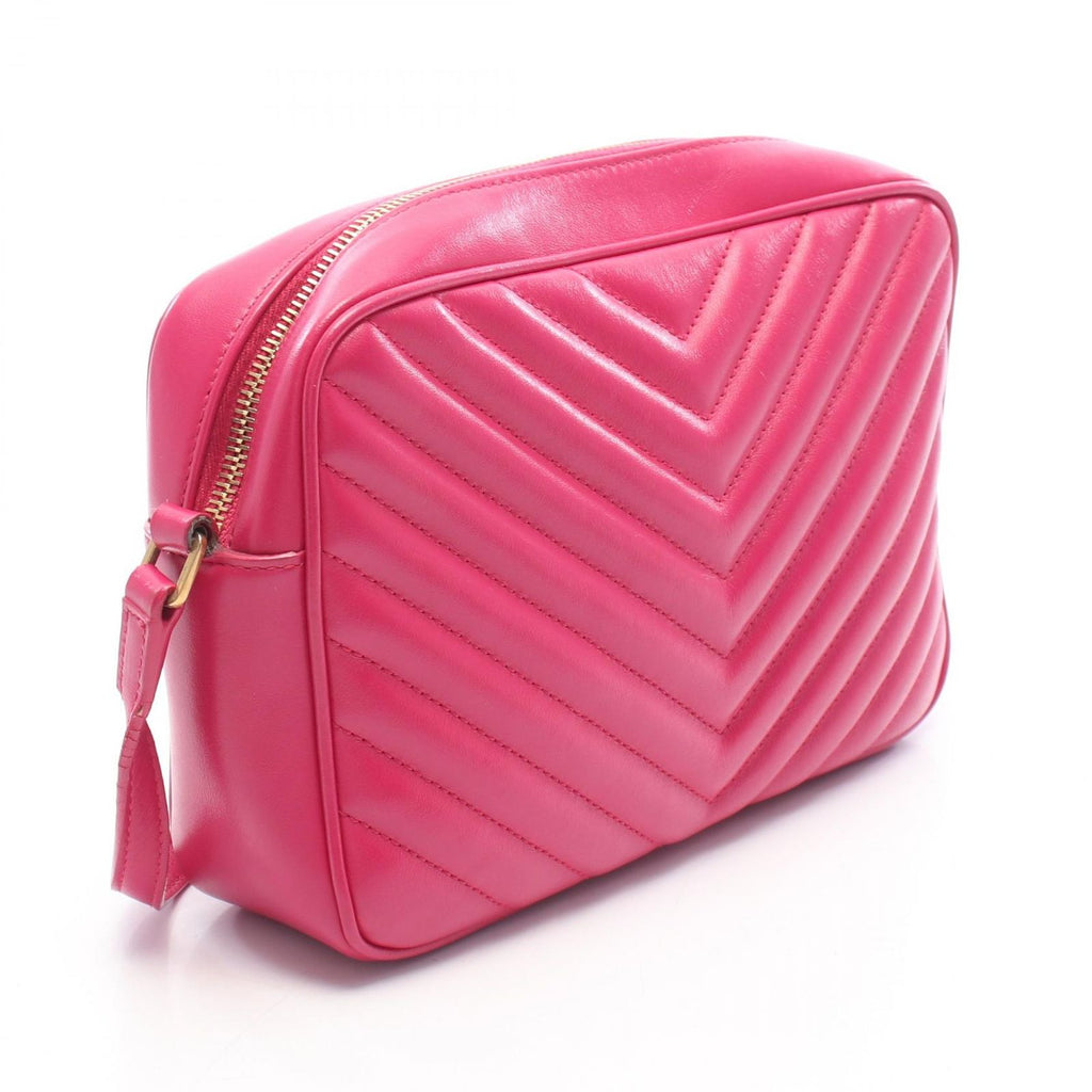 Saint Laurent Paris Shoulder Bag Lou Pink Leather — view 2