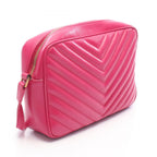 Saint Laurent Paris Shoulder Bag Lou Pink Leather — view 2