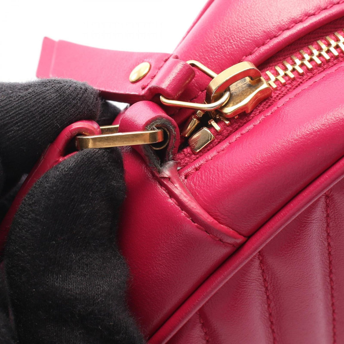 Saint Laurent Paris Shoulder Bag Lou Pink Leather — view 5