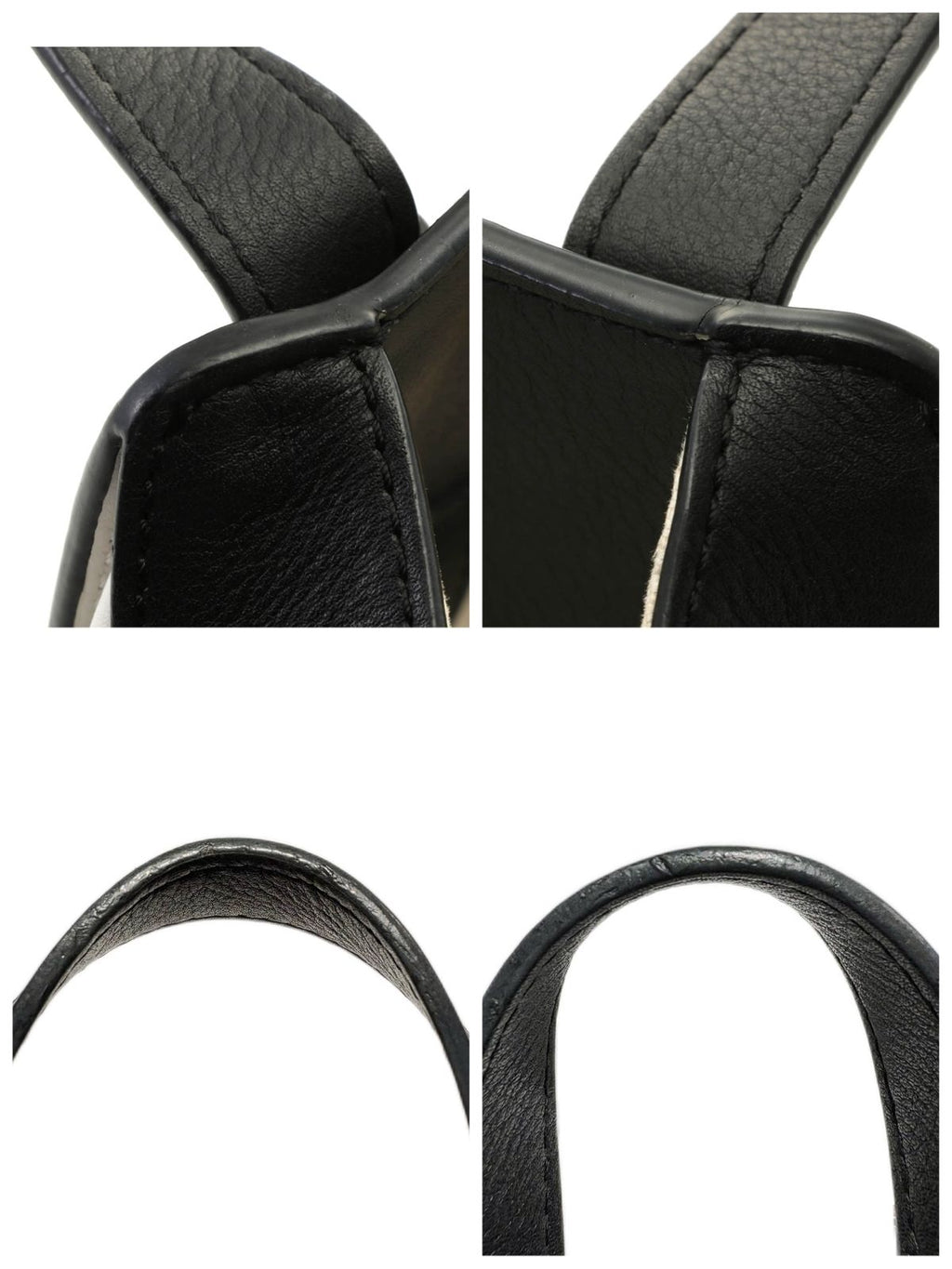 Loewe Hammock Bag Small White Khaki Black Leather Handbag — view 7