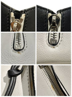 Loewe Hammock Bag Small White Khaki Black Leather Handbag — view 8