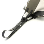 Loewe Hammock Bag Small White Khaki Black Leather Handbag — view 4