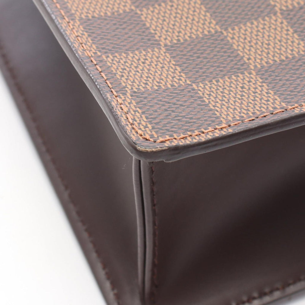 Louis Vuitton Tote Bag Vevarnish PM Damier Ebene Leather — view 7