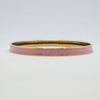 Hermes Enamel Bracelet Extra Fan Uni Rose Beaute Pink Gold Bangle — view 2