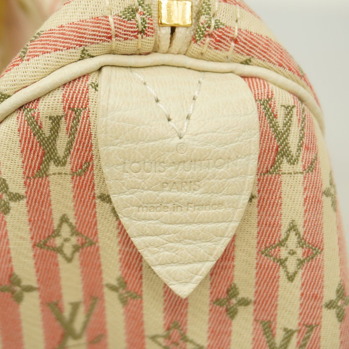 Louis Vuitton Handbag Monogram Mini Lin Croisette Speedy 30 Rouge — view 5
