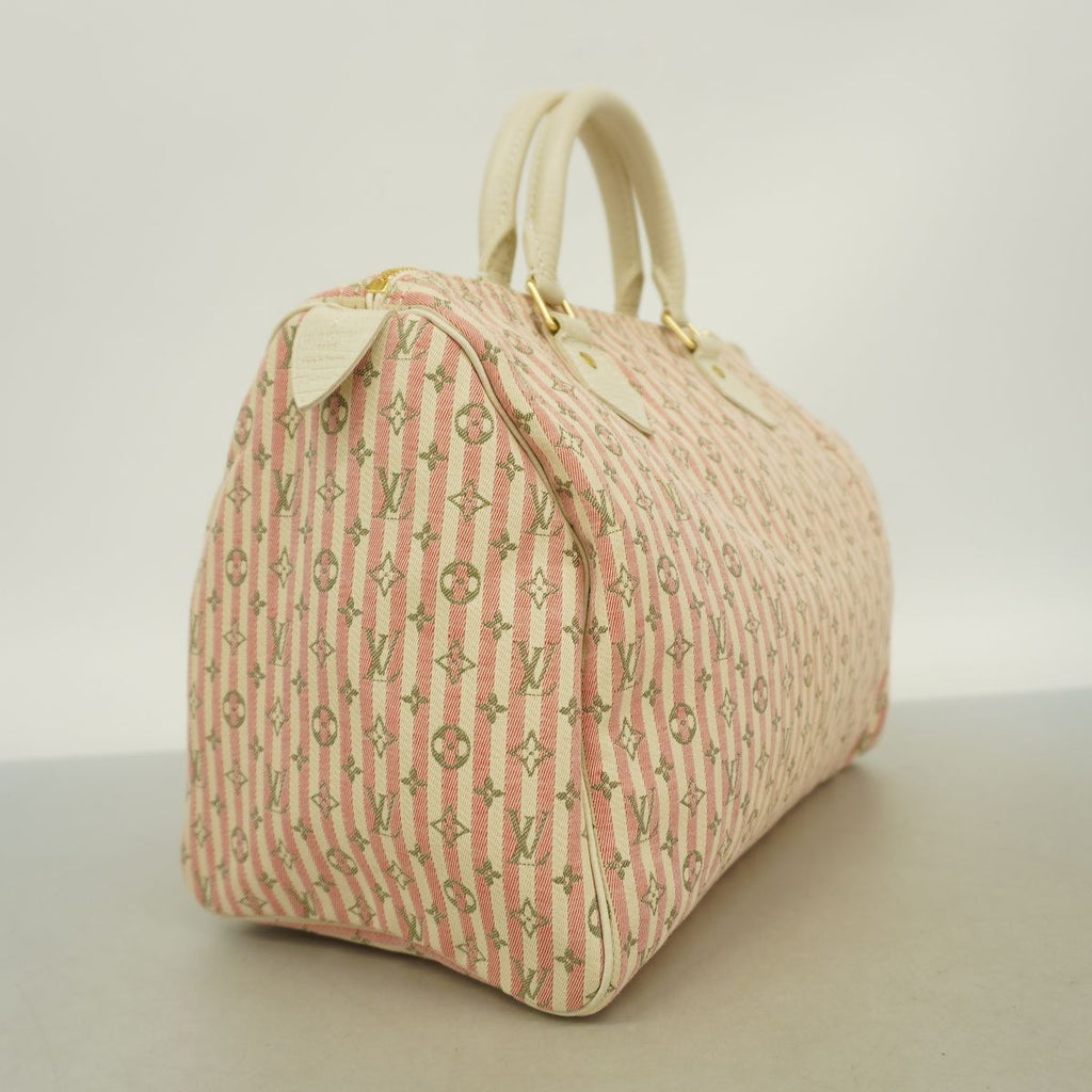 Louis Vuitton Handbag Monogram Mini Lin Croisette Speedy 30 Rouge — view 2