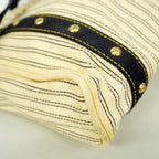 Louis Vuitton Tote Bag Antigua Cabas MM Ivory Navy — view 7