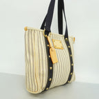 Louis Vuitton Tote Bag Antigua Cabas MM Ivory Navy — view 2
