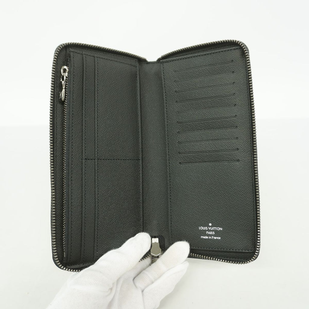 Louis Vuitton Wallet Monogram Eclipse Zippy Vertical Black — view 3