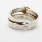 Hermes Ring Double True 18k Yellow Gold 925 Sterling Silver — view 5