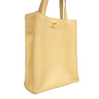 Chanel Handbag Lambskin Beige Gold 2-Way Bag — view 2