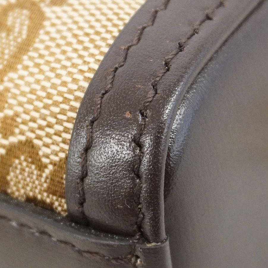 Gucci Shoulder Bag GG Canvas Luce Brown Champagne Gold — view 6