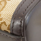 Gucci Shoulder Bag GG Canvas Luce Brown Champagne Gold — view 6