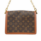 Louis Vuitton Shoulder Bag Monogram Reverse Dauphine MM Brown — view 8