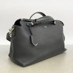 Fendi Handbag by the Way Leather Black Silver 2-Way Bag — view 2
