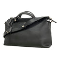 Fendi Handbag by the Way Leather Black Silver 2-Way Bag