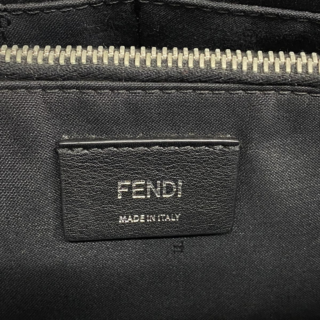 Fendi Handbag by the Way Leather Black Silver 2-Way Bag — view 5