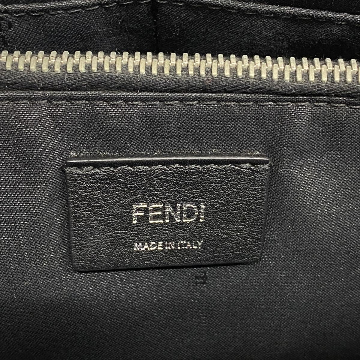 Fendi Handbag by the Way Leather Black Silver 2-Way Bag — view 5