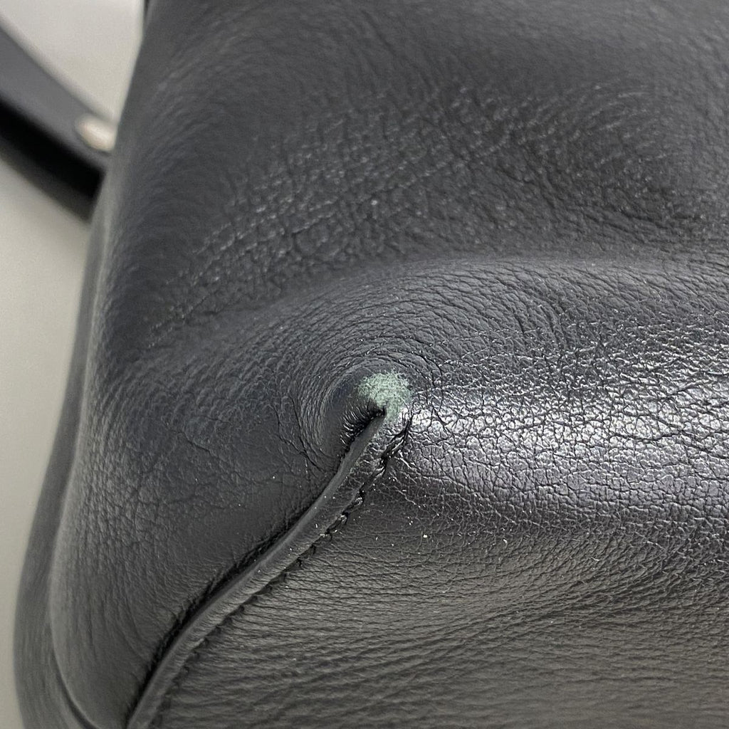 Fendi Handbag by the Way Leather Black Silver 2-Way Bag — view 6