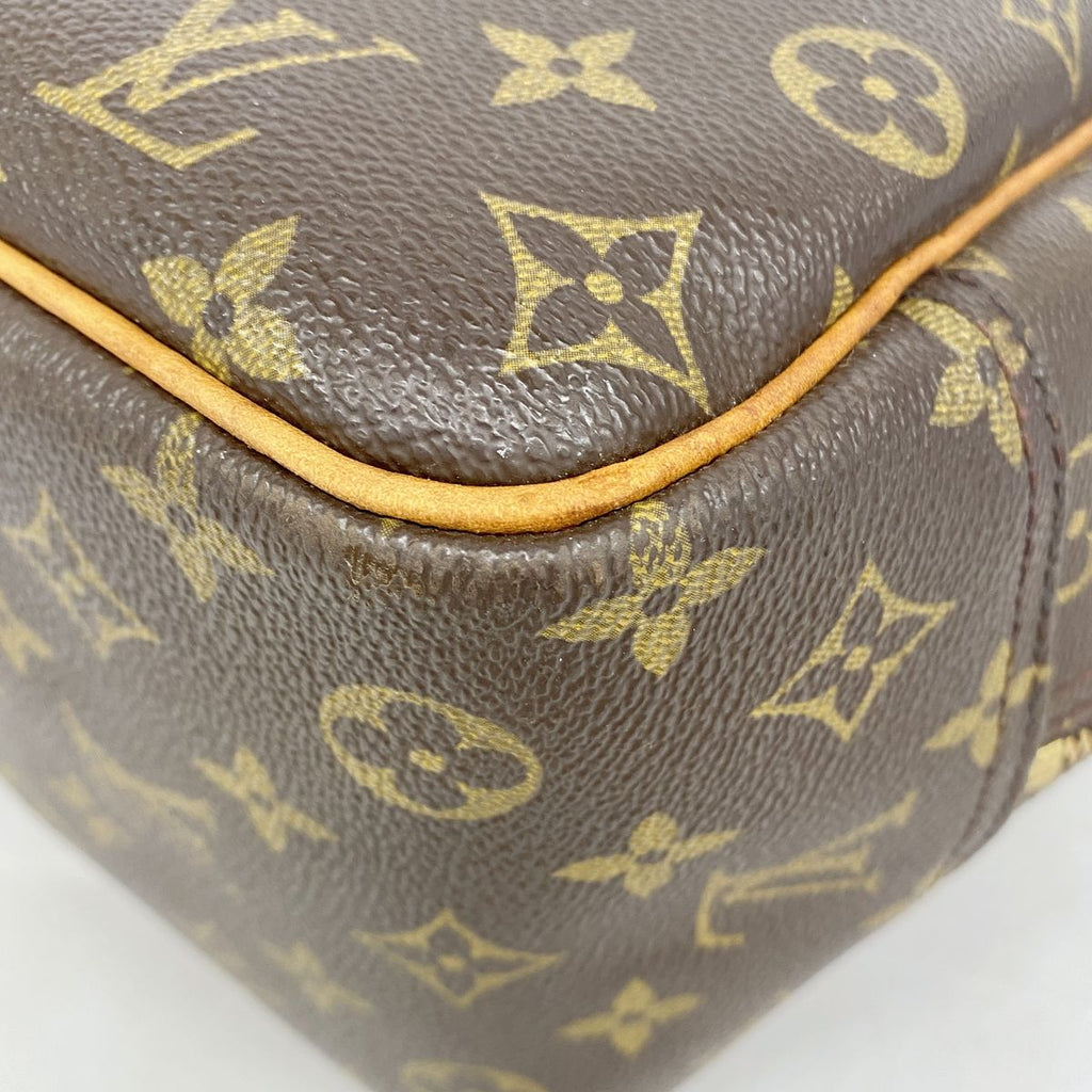 Louis Vuitton Handbag Monogram Deauville Brown — view 8