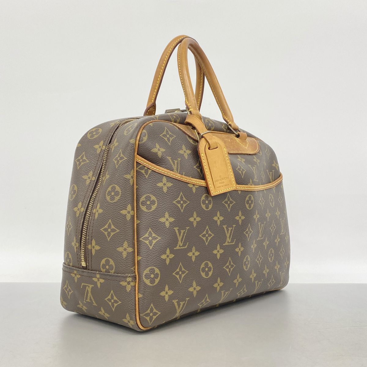 Louis Vuitton Handbag Monogram Deauville Brown — view 2