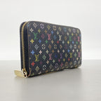 Louis Vuitton Wallet Monogram Multicolor Zippy Noir Grenat — view 2
