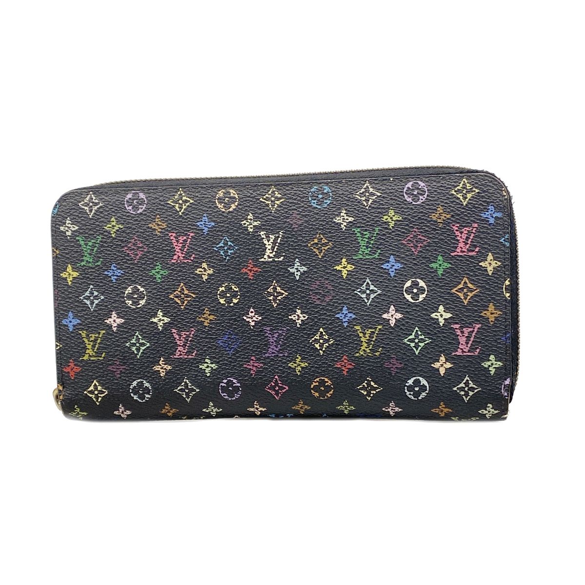 Louis Vuitton Wallet Monogram Multicolor Zippy Noir Grenat