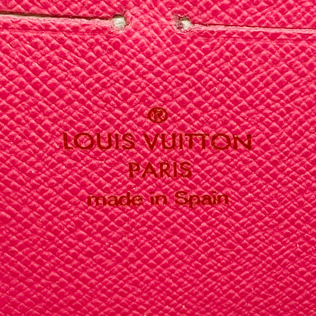 Louis Vuitton Wallet Monogram Multicolor Zippy Noir Grenat — view 4