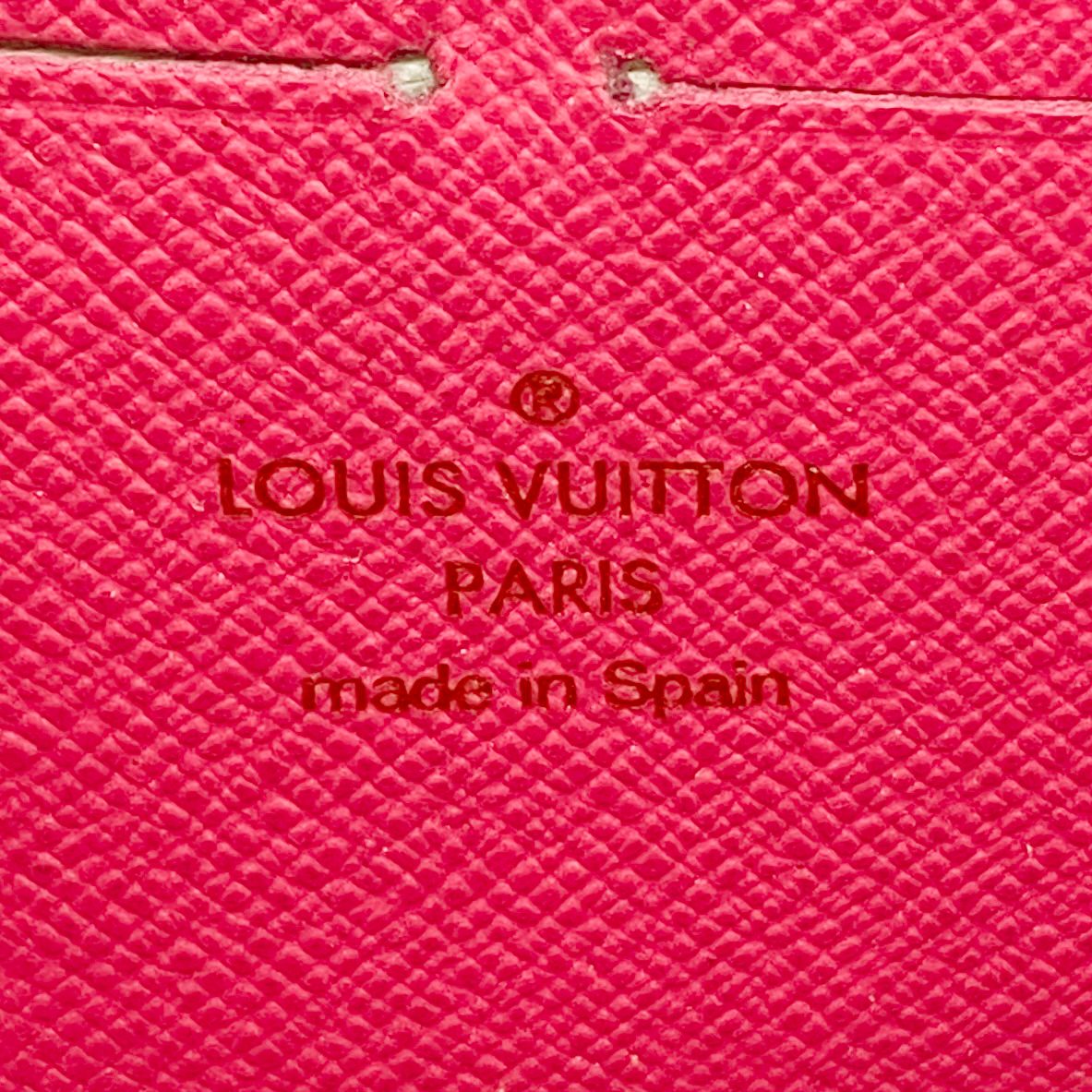 Louis Vuitton Wallet Monogram Multicolor Zippy Noir Grenat — view 4