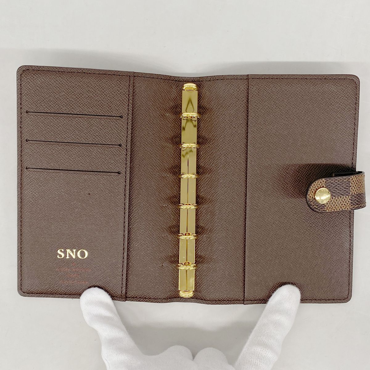 Louis Vuitton Agenda Cover Damier PM Ebene — view 3