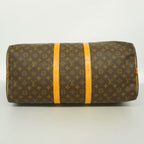 Louis Vuitton Boston Bag Monogram Keepall Bandouliere 55 Brown — view 3