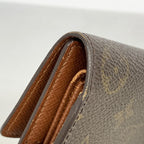 Louis Vuitton Trifold Wallet Monogram Porte Tresor International Brown — view 7