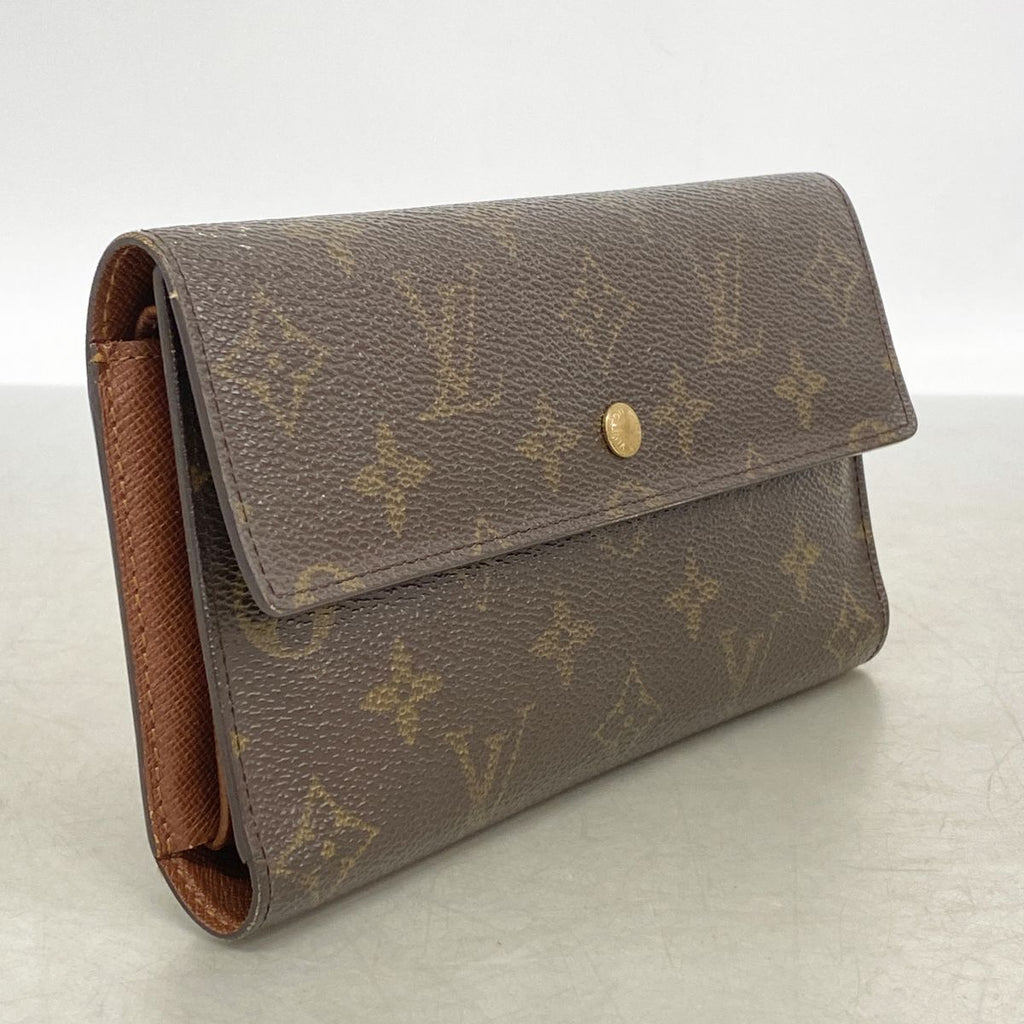 Louis Vuitton Trifold Wallet Monogram Porte Tresor International Brown — view 2