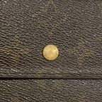 Louis Vuitton Trifold Wallet Monogram Porte Tresor International Brown — view 8