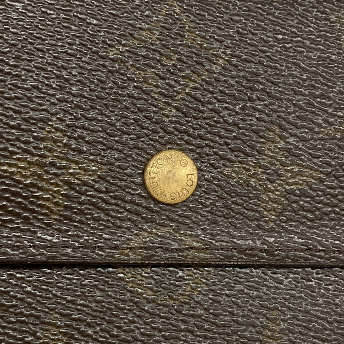 Louis Vuitton Trifold Wallet Monogram Porte Tresor International Brown — view 8