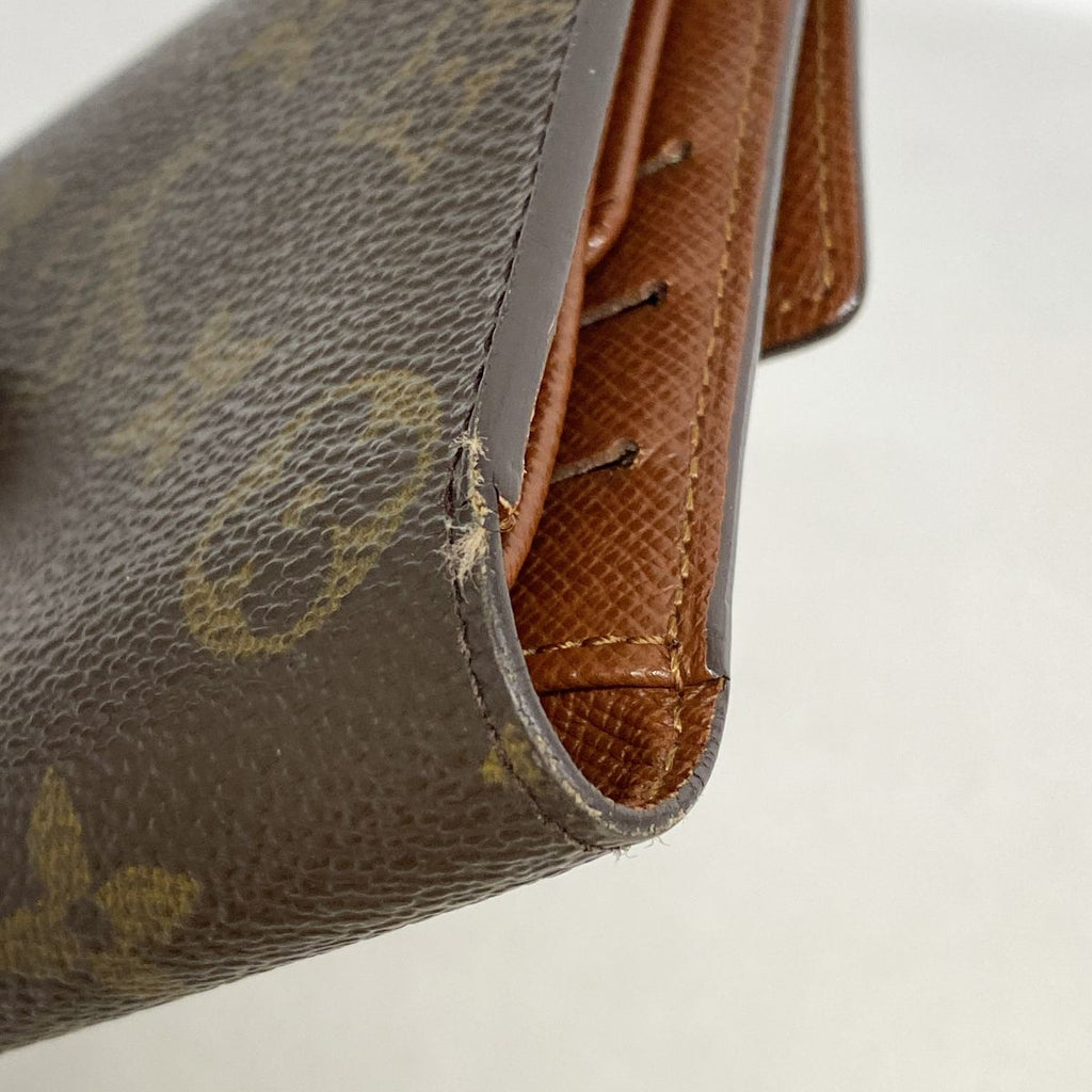 Louis Vuitton Trifold Wallet Monogram Porte Tresor International Brown — view 5