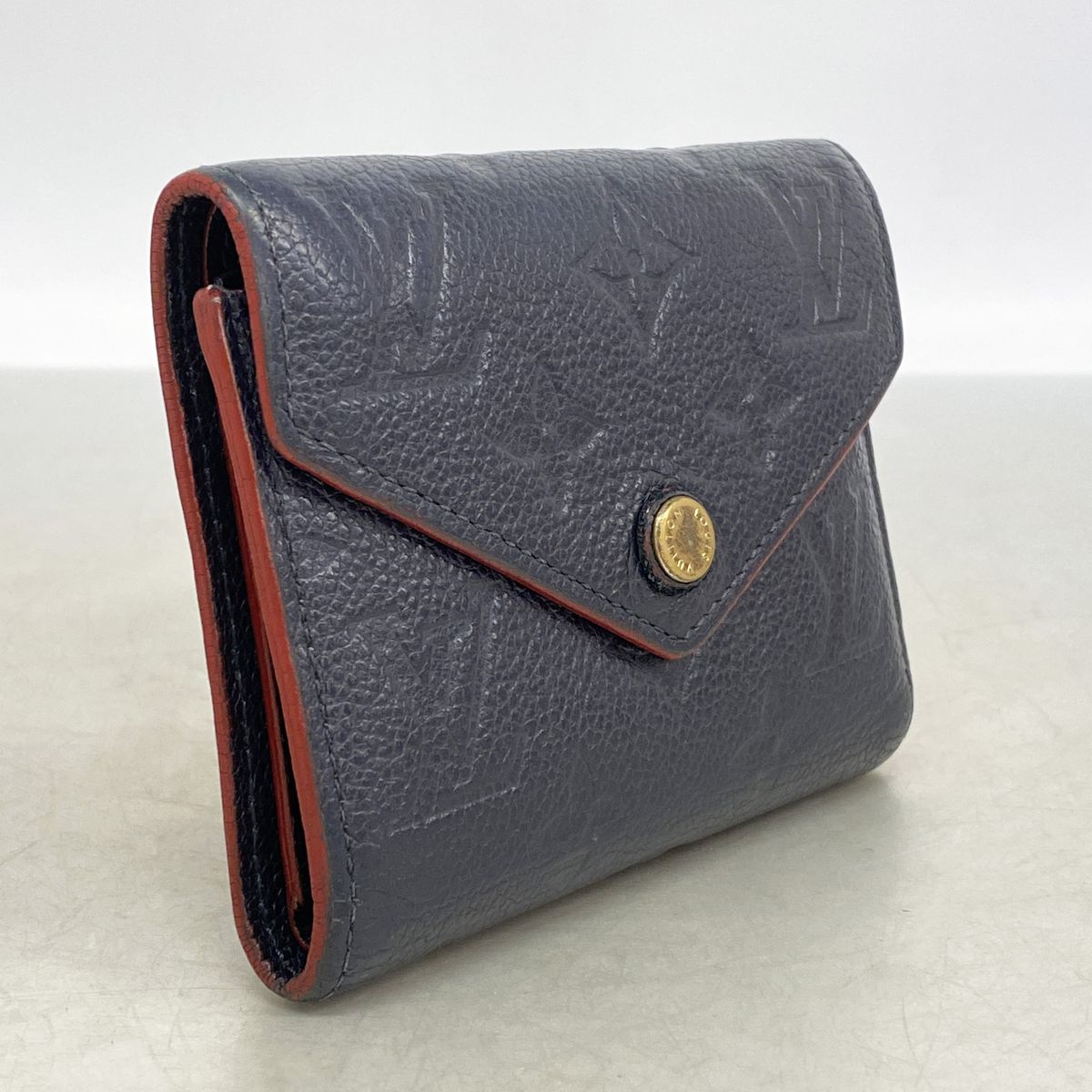 Louis Vuitton Trifold Wallet Monogram Empreinte Portefeuille Victorine Marine — view 2
