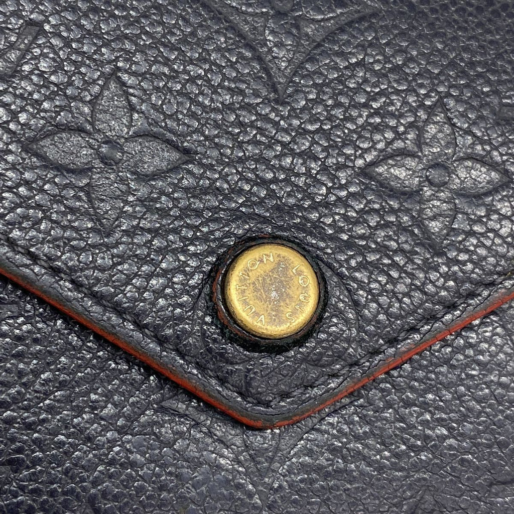 Louis Vuitton Trifold Wallet Monogram Empreinte Portefeuille Victorine Marine — view 8