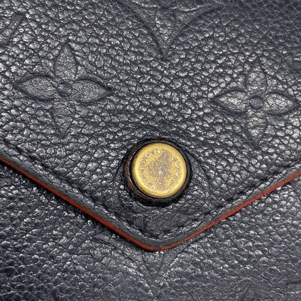 Louis Vuitton Trifold Wallet Monogram Empreinte Portefeuille Victorine Marine — view 8
