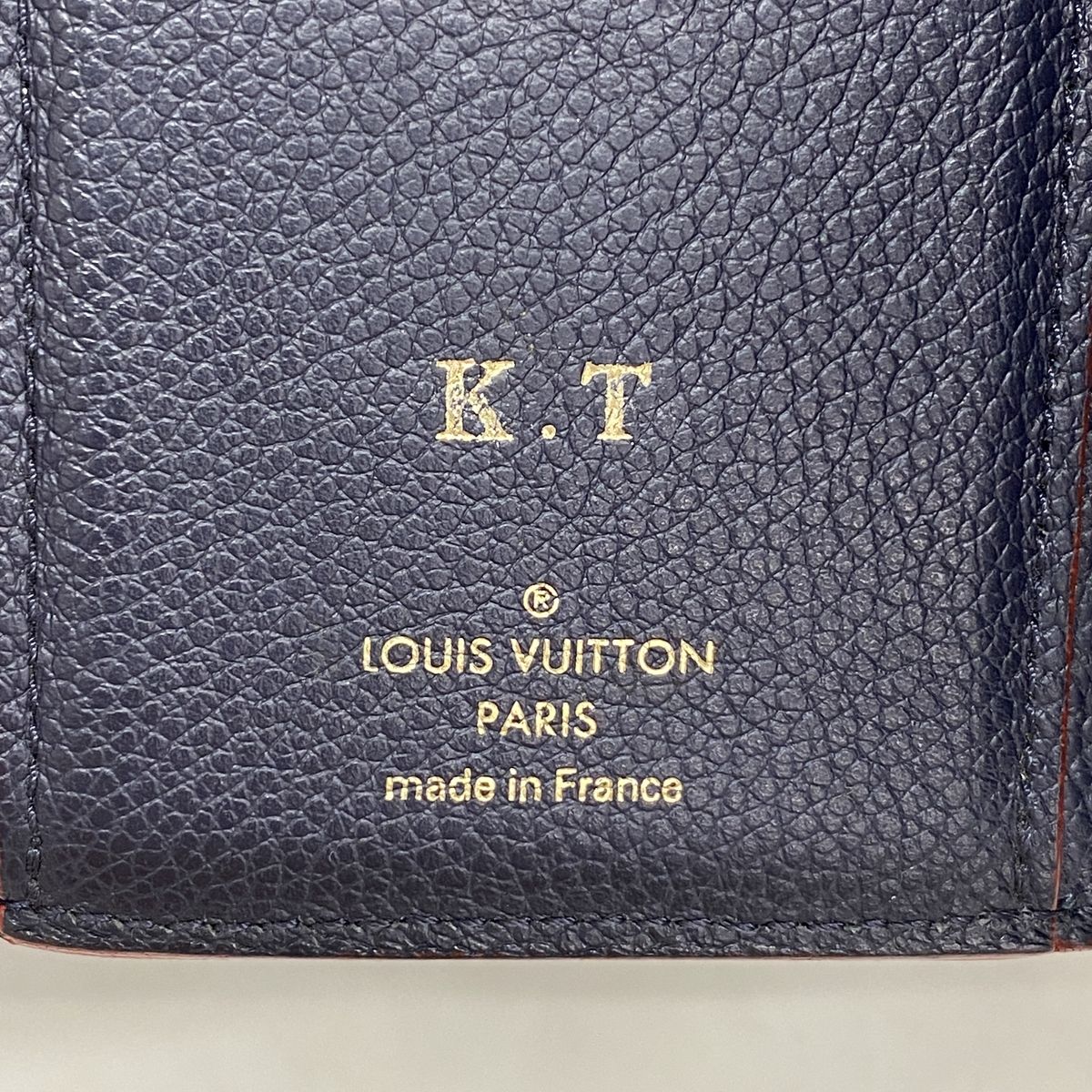 Louis Vuitton Trifold Wallet Monogram Empreinte Portefeuille Victorine Marine — view 4
